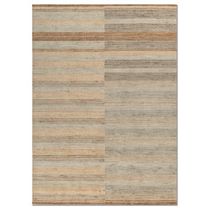 Alfombra Clásica de Lana a Rayas Tesoro, Grande, Verde, Tejida a Mano, Hwl-501, 10mm de Grosor, para Entrada, Pasillo, Rectangular, Uso Doméstico - Product Image 1