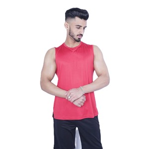 Débardeur décontracté pour homme, tendance, respirant, séchage rapide, 100% coton tricoté, haut de sport, nouveau design, grandes tailles, personnalisable - Product Image 2