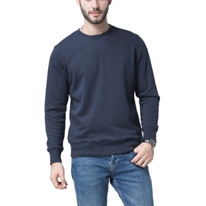 Sweat-shirt à manches raglan et col montant personnalisé pour hommes 100% coton Sweat-shirt brodé à col rond vierge de haute qualité pour hommes - Product Image 2