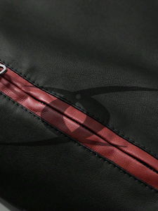 Chaqueta de lana con letras de calidad superior bordado de chenilla chaqueta universitaria de manga de cuero personalizada de invierno - Product Image 4