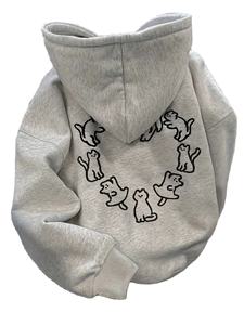 Sudadera con Capucha de Invierno para Mujer, Sudadera con Estampado de Surf Australiano, Bondi Beach EST 1851, Corte Holgado, Felpa, Ecológica, Informal - Product Image 4