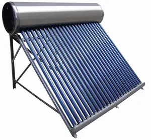 Yüksek verimli paslanmaz çelik 201 Top anma şirketleri güneş sıcak su maliyeti hiçbir basınç güneş enerjili su ısıtıcı banyo için