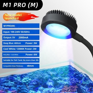 Lámpara LED para Acuario <span class=keywords><strong>M1</strong></span> <span class=keywords><strong>Pro</strong></span> con 3 Modos de Color, Temporizador y Cuello de Cisne Flexible para Nano Arrecifes, Corales, Algas y Acuarios de Agua Dulce - Product Image 4