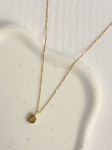 Summer Essential Moonriver Collier ras du cou en acier inoxydable 'D' pour femmes Style simple avec perles de cuivre Accessoire - Product Image 2