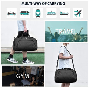Bolsa de lona de PVC personalizada de alta calidad para viajes y uso en el gimnasio, venta al por mayor, Diseño de equipo deportivo liso impermeable - Product Image 6
