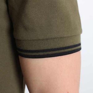 Polo de golf à manches courtes personnalisé 100% coton pour hommes T-shirts d'été respirant Logo brodé Chemises avec motif camouflage - Product Image 5