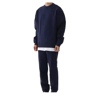 Pull-over à logo personnalisé pantalon de survêtement unisexe vierge et ensemble de survêtements à capuche jogging uni survêtements en éponge française pour hommes - Product Image 5