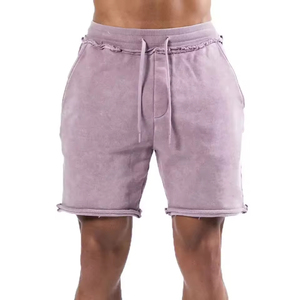 Fabricant en gros mode personnalisé Streetwear Newacid coton lavé shorts décontractés pour hommes en gros entraînement respirant - Product Image 1