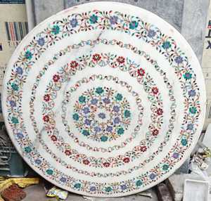 Semi-Precious Stone Table top Set for Dining in Home Office Living Room Hotel or Villa Traditional <b>Shoe</b> <b>Cabinet</b> - Product Image 2