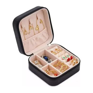 Boîte à bijoux portable mini - Organisateur de voyage - Étui - Couleurs assorties - Product Image 1