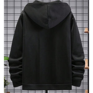 Sweats à capuche pour homme 100% haute qualité hommes bicolore lambrissé broderie patchs surdimensionné éponge cordon capuche pull sweat - Product Image 2