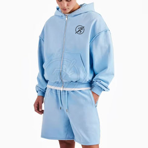 Diseña tus propias sudaderas con capucha y pantalones cortos de alta calidad para hombre, nuevo estilo, cantidad a granel, sudaderas con cremallera para hombre - Product Image 5