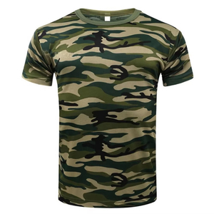 Camisetas de Hombre de Algodón 100% de Alta Calidad, Transpirables, con Estampado de Camuflaje Personalizado, Corte Regular Largo. - Product Image 1