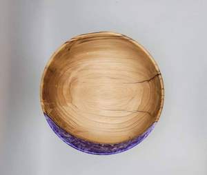 Bol élégant en résine de bois Pièce maîtresse de décoration intérieure artisanale unique Matériau naturel Design moderne - Product Image 6