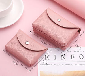 Premium Genuine Leather <b>Women</b> Wallet Real Leather <b>Women</b> <b>Purse</b> Single Layer <b>Large</b> Capacity Short Coin Cash Card Wallets Daily Use - Product Image 6