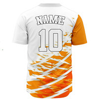 Jersey Baseball Pria Desain Terbaru Harga Murah Warna Solid Ukuran Kustom Sublimasi Seragam Kaos Baseball