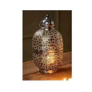 <b>Moroccan</b> Lantern Hand Crafted Metal Lantern for Ramadan Home Decoration Candle <b>Light</b> Lamp Supplier by India - Product Image 6