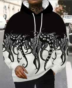 Sweat à capuche pour homme de qualité supérieure, ultra confortable et douillet, 100% coton, uni, teint et imprimé numériquement pour l'hiver - Product Image 1