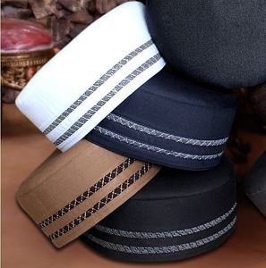 Kofi chapeau personnalisé élégant hommes mode traditionnelle Kufi pour prier musulman nouveau produit le plus vendu de haute qualité Polyester coton - Product Image 3