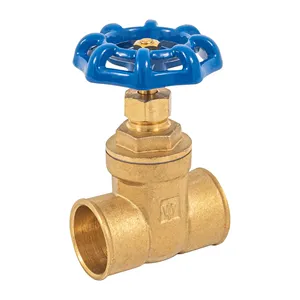 6-Pack Foset 1 'saldabili valvole a saracinesca in ottone manuale e pneumatica opzioni di alimentazione acqua e olio struttura di controllo per impianti idraulici - Product Image 1