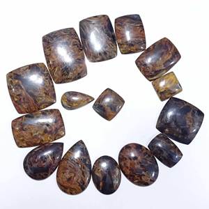 Pierre précieuse cabochon en pietersite dorée, qualité supérieure 3A, quartz naturel pour la fabrication de bijoux, toutes formes - Product Image 3