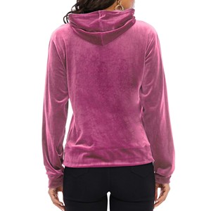 Sweats à capuche en velours décontracté pour femmes de haute qualité manches longues anti-rides respirant à la mode pour le prix d'hiver - Product Image 6
