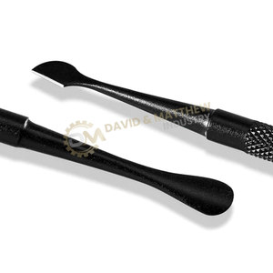 Strumento di <span class=keywords><strong>Manicure</strong></span> in acciaio inox titanio nero efficace rimozione cuticola spintore cuticola - Product Image 2