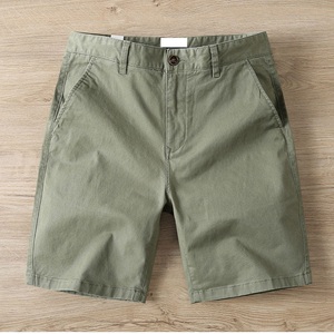 Logo personnalisé Short cargo décontracté pour homme 100% coton Taille élastique Coupe ample Pantalon de sport de plein air à motif droit - Product Image 2