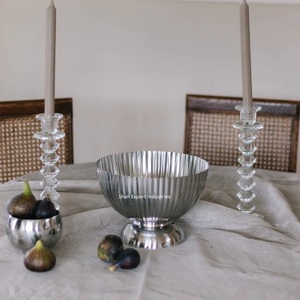 Accent De Luxe En Métal Décoratif Fleur Bol Gris Couleur Pour La Maison Décor De Table Bouteille De Vin Bol Multi Usage - Product Image 6