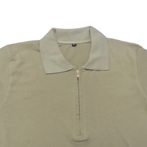 Camiseta Casual para Hombre, al por Mayor, de Alta Calidad, Personalizada, 100% Algodón, Transpirable, Jersey de 240g, con Cierre y Estampado por Transferencia de Calor, Color Sólido - Product Image 3