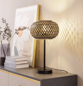 Modern Handwoven <b>Bamboo</b> <b>Table</b> Lamp-Custom Indoor Natural Style Lighting for Home Decor-Factory Wholesale Viet Fargimex Vietnam - Product Image 2