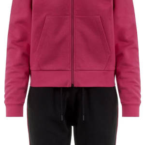 Chándal con capucha de Invierno para mujer, conjunto de 2 piezas, chaqueta de ajuste Regular con cremallera y pantalones para correr, ropa deportiva de moda de Color personalizado para correr y gimnasio - Product Image 4