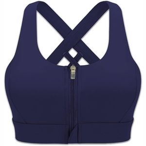 Vente en gros de soutien-gorge de sport à la mode pour femmes soutien-gorge de sport sans couture simple respirant en nylon et spandex extensible et respirant pour femmes - Product Image 3