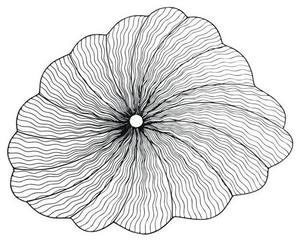 Design moderne en or avec forme ronde et décoration murale florale Art mural élégant moderne de luxe Décoration murale fantaisie Art - Product Image 6