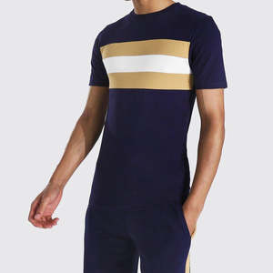 High Quality 100% Cotton Summer Short <b>Twin</b> <b>Set</b> for Men Casual Workout Sports Wear Breathable Jogging Apparel - Product Image 2