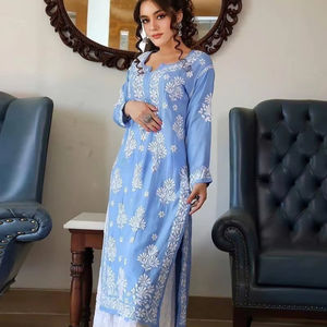 El último traje Palazzo DE TRABAJO bordado con hilo de rayón de diseñador por FabZone - Product Image 1