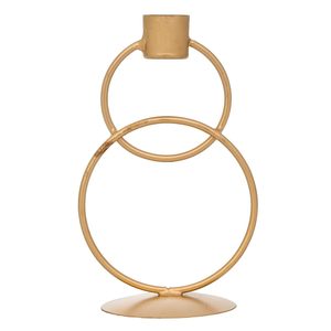 Portavelas minimalista Decoración navideña de metal para fiestas-Portavelas de hierro con caja de embalaje - Product Image 3