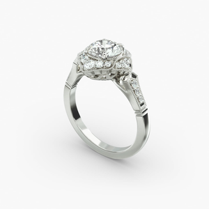 Anillo de Diamante Moissanite Personalizado al por Mayor, Anillo de Bodas de Plata de Ley 925, Chapado en Oro, Joyería Redonda Personalizada para Parejas - Product Image 5