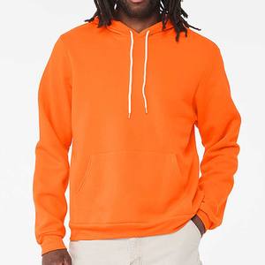 Sweat à capuche en polaire pour homme Coupe ample Ultra doux Sweat à capuche avec poches Orange Bella Canvas Sweat à capuche de travail - Product Image 1