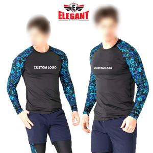 Personalizado MMA Fighting Training Rash Guard Diseño sublimado Custom Fitness Wear Rash Guard para hombres - Product Image 6