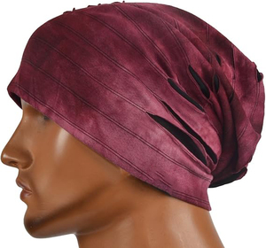 Gorros de Punto Largos y Holgados Personalizados al por Mayor, Bordados en 3D, Estilo Desgastado, Transpirables, Impermeables, con Logotipo Personalizado para Hombre y Mujer - Product Image 4