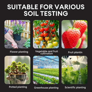 정원 도구 디지털 토양 수분 측정기 비옥도 PH 토양 측정기 농업 식물 비옥도 최신 6-in-1 토양 감지기 - Product Image 5