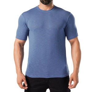 100% Cotton <b>Custom</b> Logo Eco-Friendly Breathable Gym Workout T-<b>Shirt</b> for Men with <b>Compressed</b> <b>Design</b> - Product Image 5