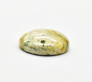 Natural 15mm parte posterior plana cabujón calibrado marrón en forma de pera fósil Coral redondo collar de piedras preciosas sueltas para la fabricación de joyas - Product Image 3