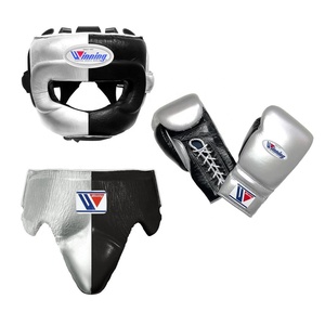 Juego de combate de boxeo profesional ganador, superventas, equipo de protección con logotipo personalizado negro/gris, gancho ajustable para correa de muñeca - Product Image 6