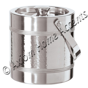 Handcrafted Matte Stainless Steel Ice <b>Bucket</b> With Polished <b>Lid</b> for Home or Bar Use for Wine Cooler - Product Image 6