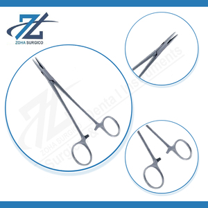 Porta agujas Lawrence de alta calidad, mandíbula fina, fabricante de instrumentos quirúrgicos de acero inoxidable de 150mm de largo en Pakistán - Product Image 4