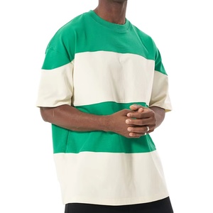 100% algodón de talla grande camiseta de hombre logotipo personalizado impresión barato en blanco hombro caído gran tamaño manga corta estilo Formal - Product Image 1