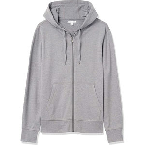OEM Winter <b>Men's</b> Zipper-Up Hoodies Plain Dyed 100% Cotton Streetwear Solid Color Sweatshirt - Product Image 5