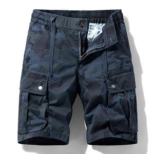 Pantalones Cortos Cargo Casuales para Hombre 2026, Camuflaje, Bolsillos con Cremallera Media, Diseño de Parches, Talla Grande, Tácticos, Antiarrugas, Cintura 100% Algodón - Product Image 1